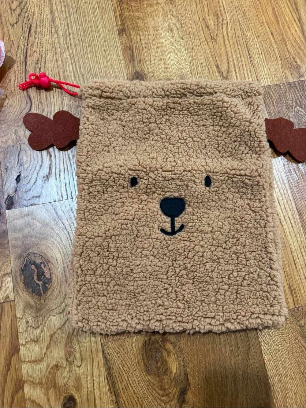 Reindeer Drawstring gift bag
